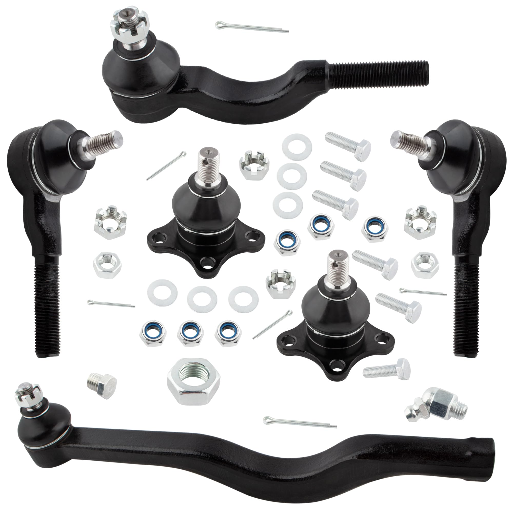 Amazon.com: BOXI 6pcs Front Inner Outer Tie Rod End Links w/Ball
